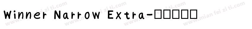 Winner Narrow Extra字体转换